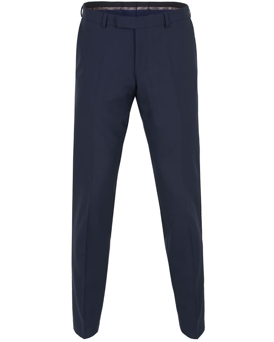 oscar jacobson damien trousers super 120s wool navy Lav Pris wgwhd